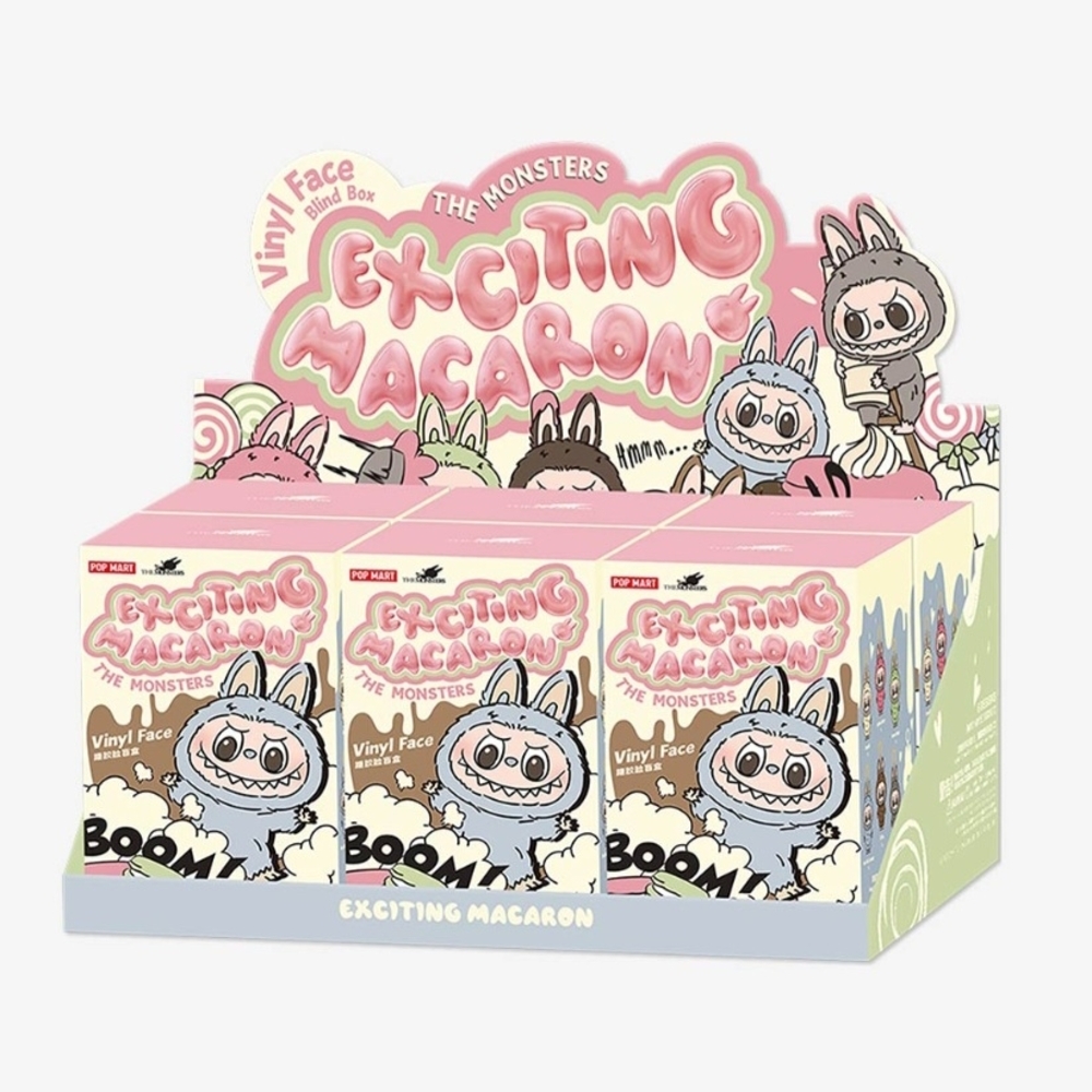 Whole Case Labubu The Monsters Macaroons Popmart Plush Toy New In Box 6pcs
